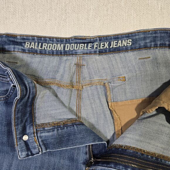 Duluth Flex Ballroom Jeans Relaxed Fit Men 42 x 31  Blue Mid-Rise 6 Pockets - Picture 5 of 12